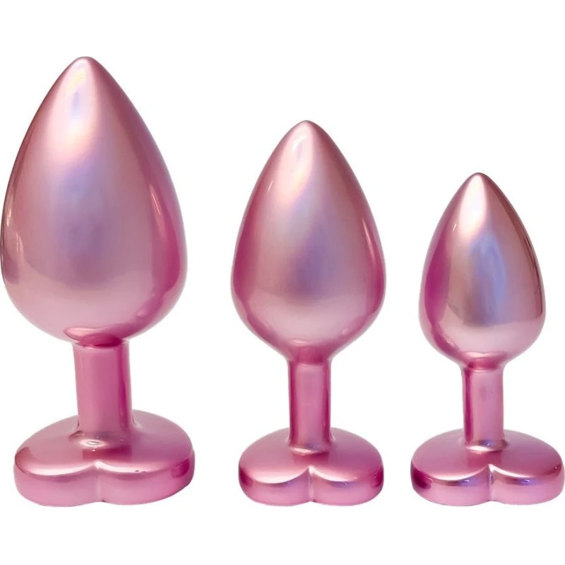 Dream Toys Gleaming Love Pearl Pink Plug Set - Zestaw 3 szt.