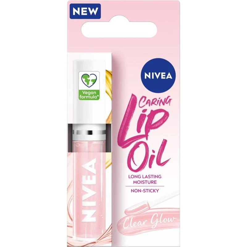 Nivea Caring Lip Oil Clear Glow 5.5ml