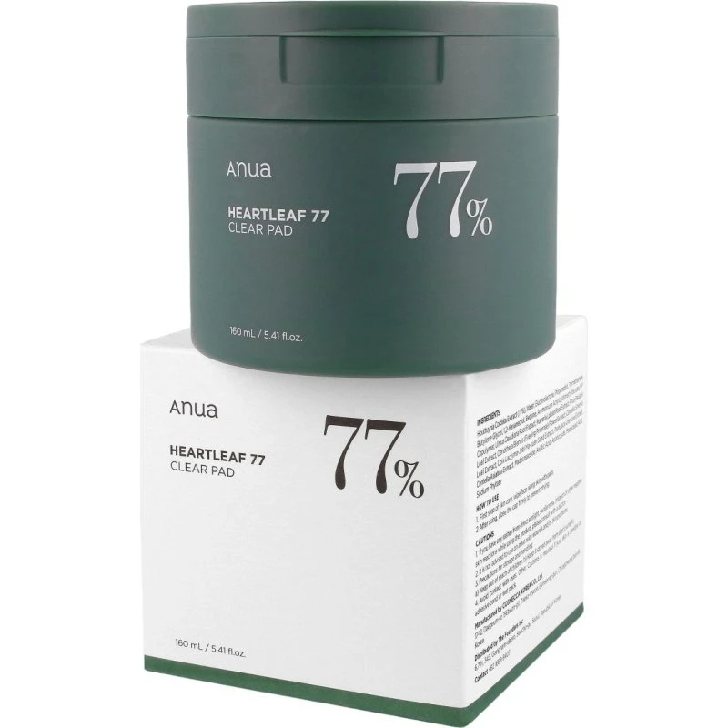 ANUA Heartleaf 77% Clear Pad - płatki tonizujące do twarzy, 70 szt.