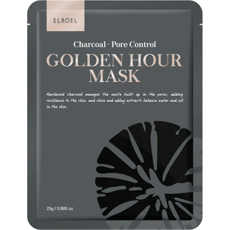 Elroel Golden Hour Mask Charcoal 25g - Maska oczyszczająca