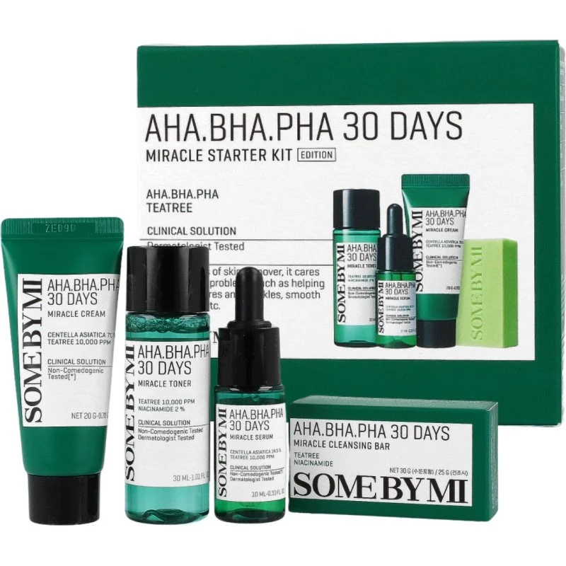 SOME BY MI AHA.BHA.PHA 30 Days Miracle Starter Kit - zestaw do cery trądzikowej