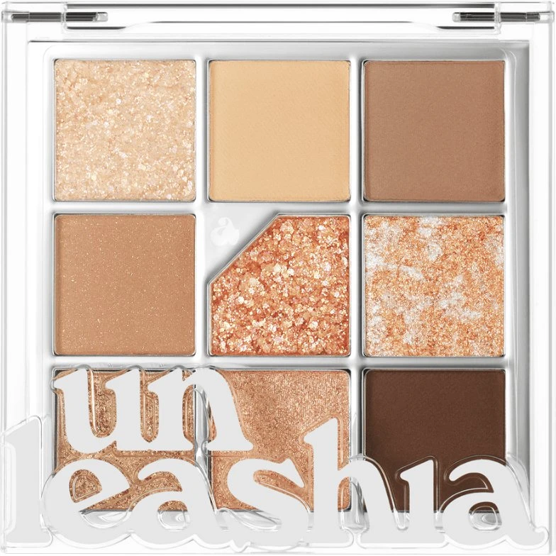 UNLEASHIA Glitterpedia Eye Palette N°2 All Of Brown, 9 cieni
