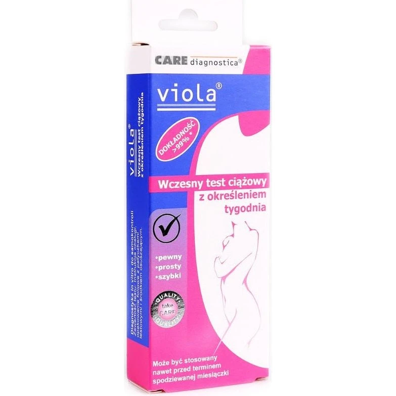 Farmabol Viola wczesny test ciążowy z określeniem tygodnia, 1 szt.