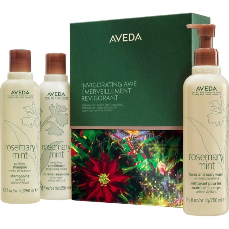 Aveda Invigorating Awe Zest: Szampon, Odżywka i Żel do Ciała 250ml