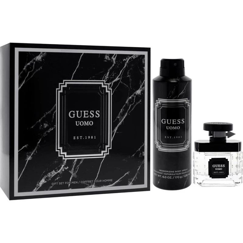 Guess Uomo Zestaw: Woda Toaletowa 50ml + Dezodorant 226ml