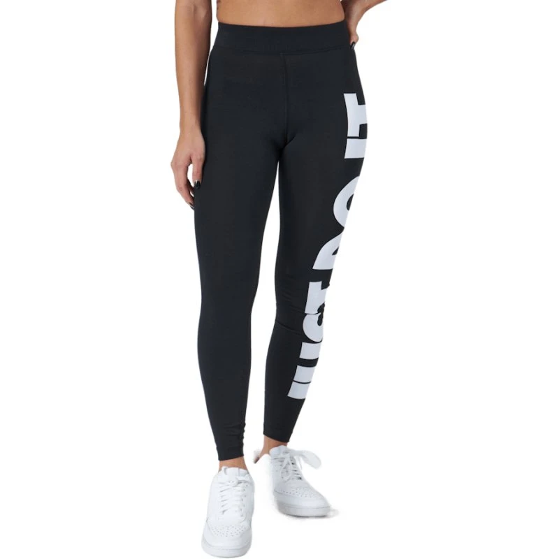 Nike Sportswear Essential High-Waisted Leggings Black/White