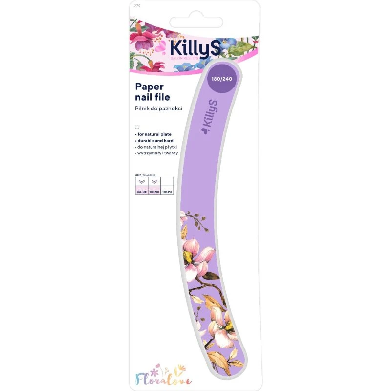 KillyS Floralove pilnik banan fioletowy 180/240