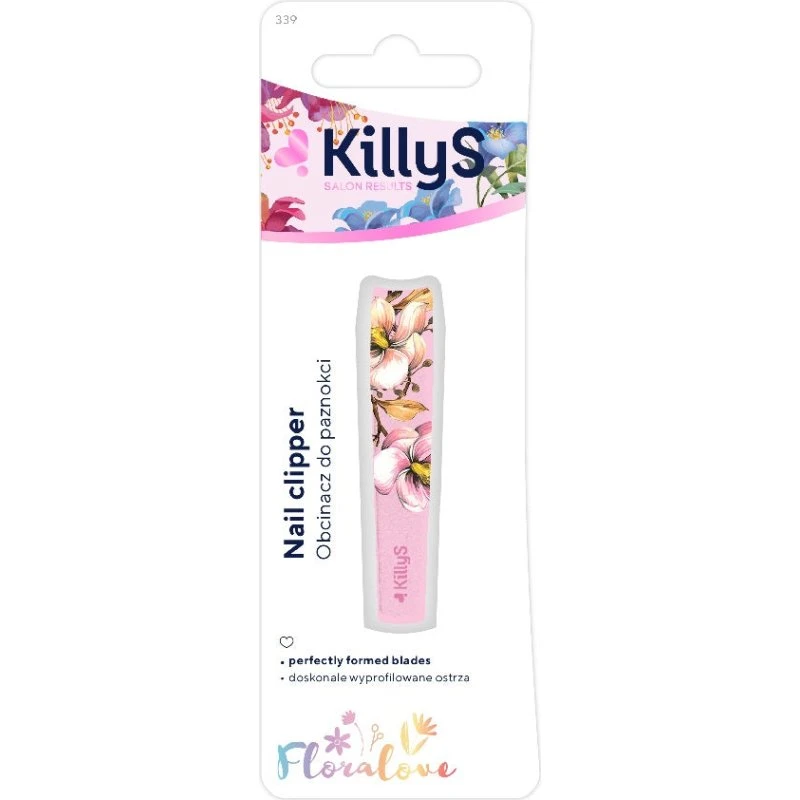KillyS Floralove obcinacz do paznokci różowy