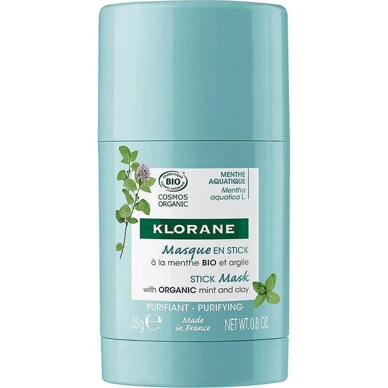 Klorane Stick Mask z organiczną miętą i glinką 25g