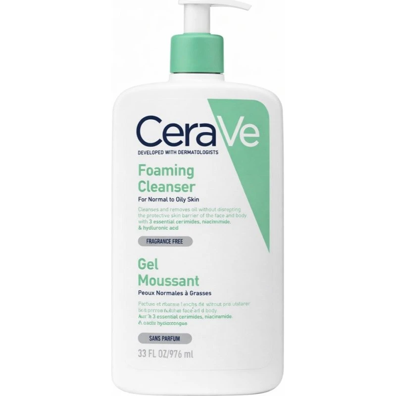 CeraVe Oczyszczający żel do mycia, skóra normalna i tłusta, 976ml