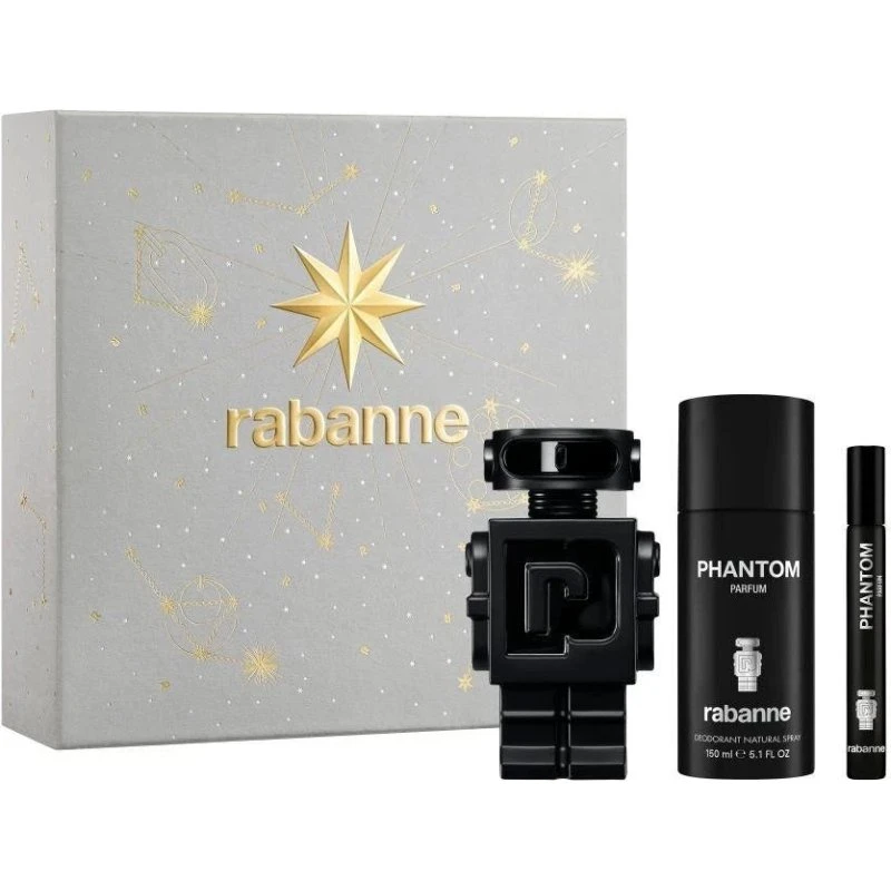 Paco Rabanne Phantom Zestaw: Perfumy 100ml, Dezodorant 150ml, Travel 10ml