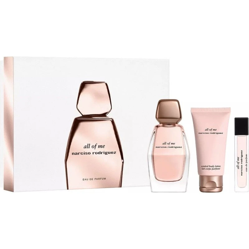 Narciso Rodriguez All Of Me Zestaw: EDP 90ml, EDP 10ml, Balsam 50ml