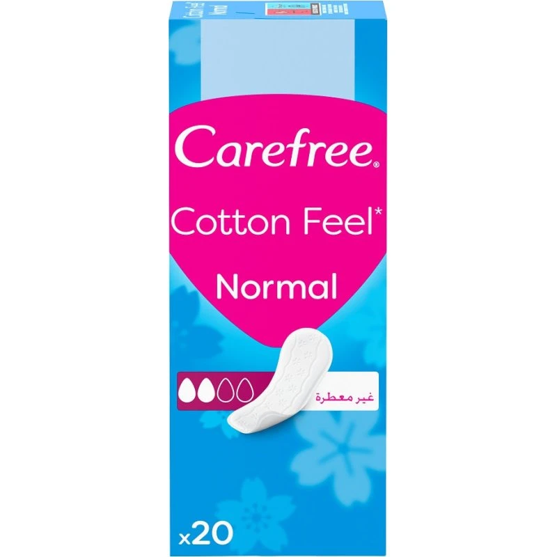 Carefree Cotton Feel Normal wkładki higieniczne nieperfumowane 20 szt.