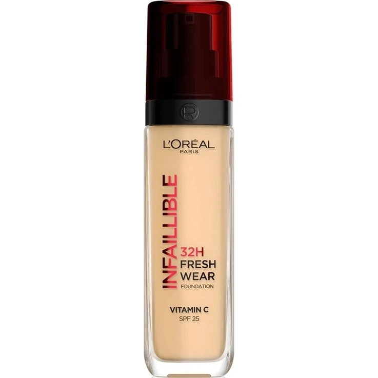 L'Oreal Paris Infaillible 32H Fresh Wear Foundation 125 Warm Undertone 30ml
