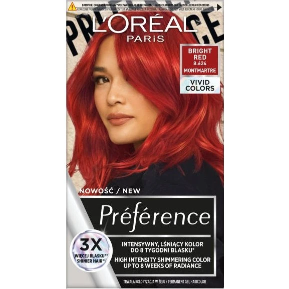L'Oreal Paris Preference Vivid Colors 8.624 Bright Red