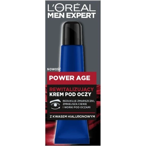 L'Oreal Paris Men Expert Power Age Rewitalizujący Krem Pod Oczy 15ml