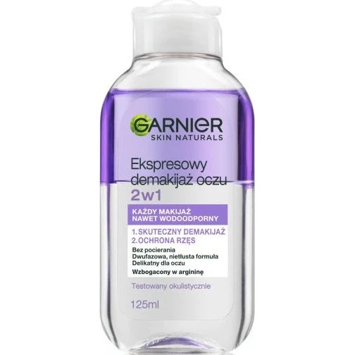 Garnier Skin Naturals Płyn do demakijażu oczu 2w1 125ml