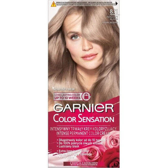 Garnier Color Sensation 8.11 Perłowy Blond - Krem Koloryzujący