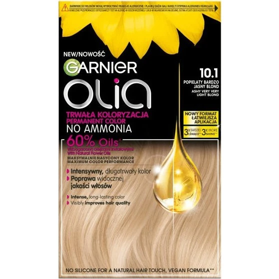 Garnier Olia 10.1 Popielaty Bardzo Jasny Blond