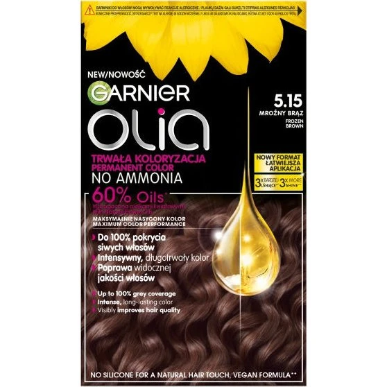 Garnier Olia farba do włosów 5.15 Mroźny Brąz