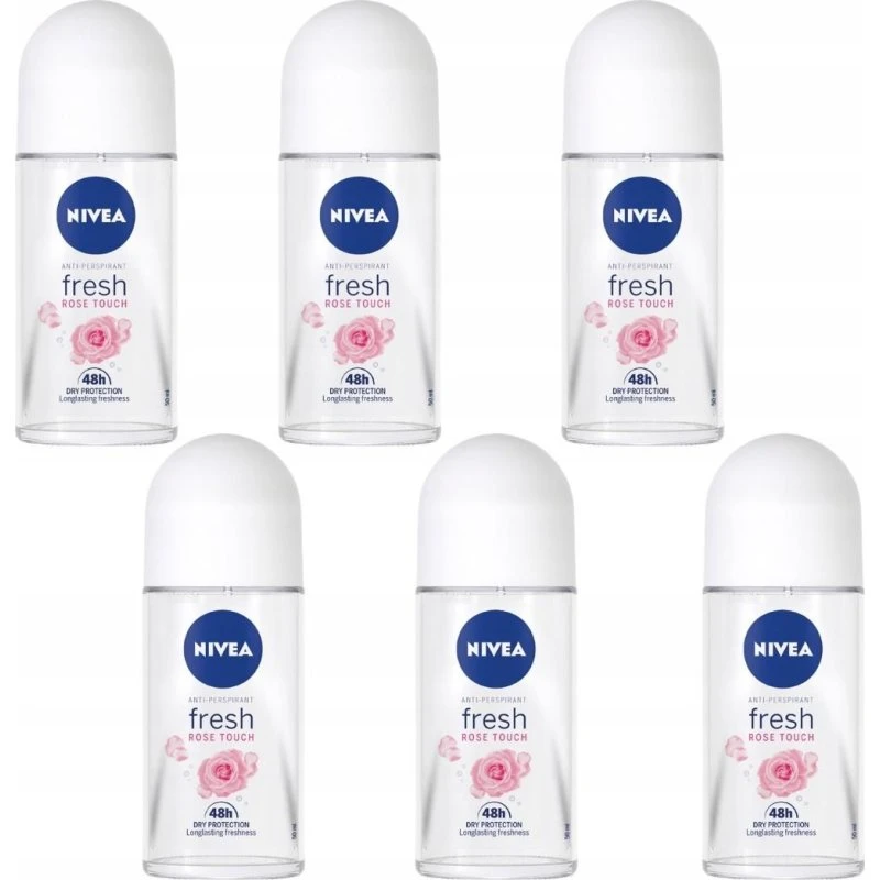 NIVEA Rose Touch Antyperspirant w kulce 6x50ml 48H