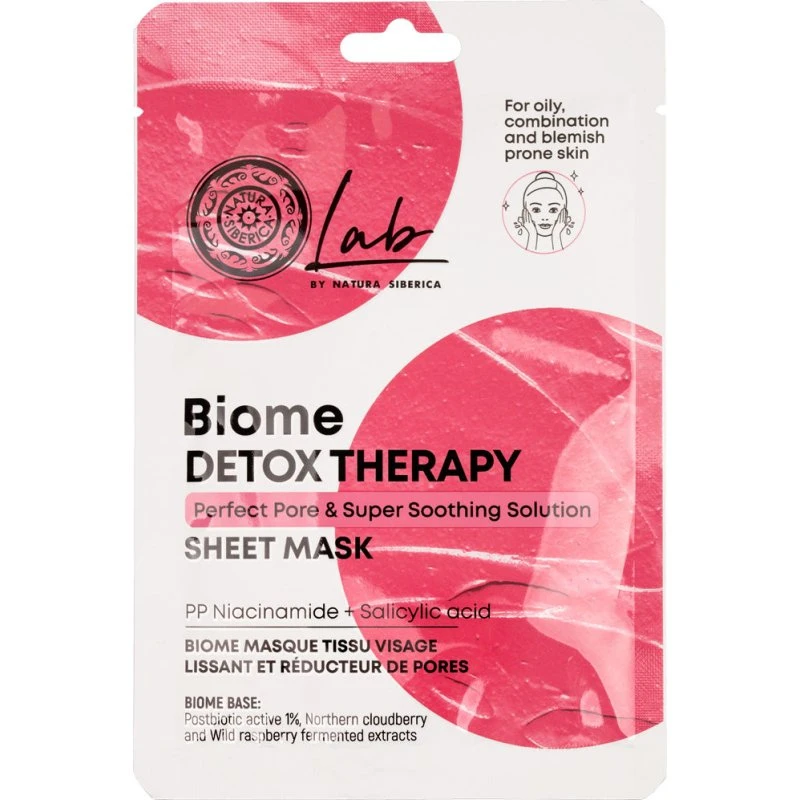 Natura Siberica Lab Biome Detox Therapy Maska w płachcie 25g