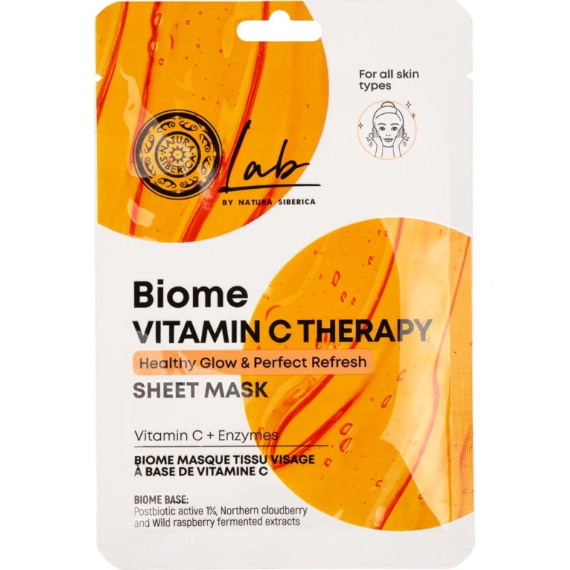 Natura Siberica Lab Biome Vitamin C Therapy maska w płachcie 25g