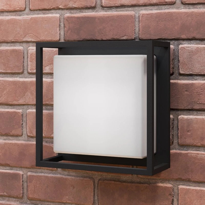 Lucande Kinkiet zewnętrzny LED Ilirian, antracyt, aluminium, 25 cm