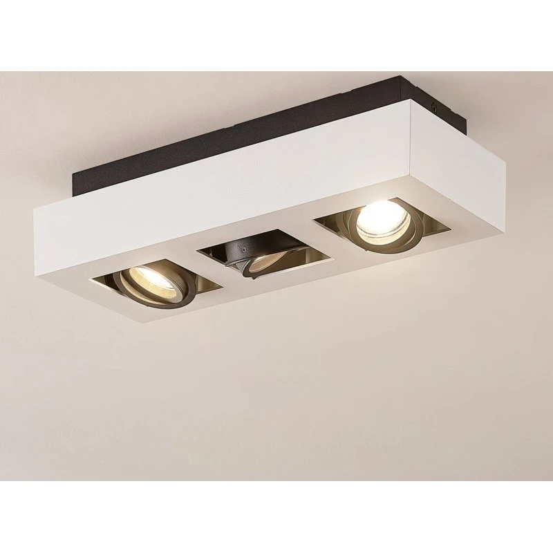 Vince 3 Lampa Sufitowa Arcchio - Biała, 3-punktowa, 36 cm