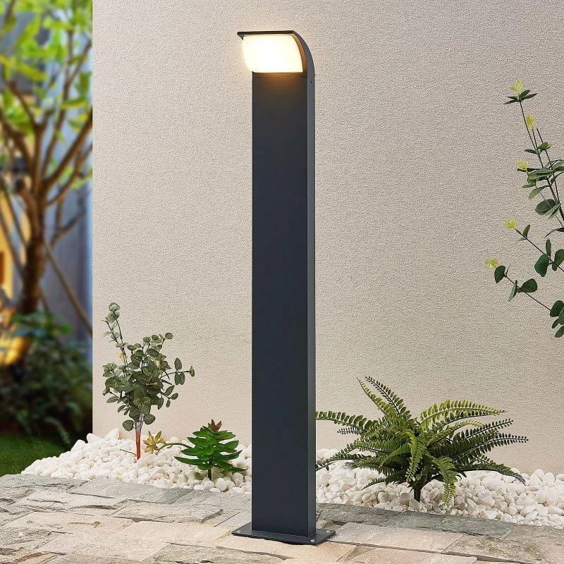 Lucande Tinna LED Lampa Ogrodowa H80 Anthracite 80cm