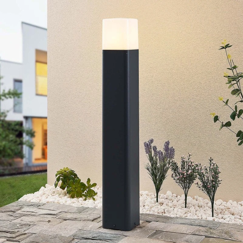 Lucande Obuna Lampa Ogrodowa H80 Anthracite - 80 cm