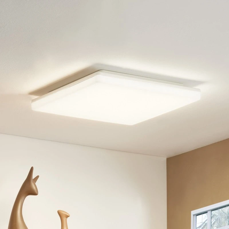 Prios Artin Lampa sufitowa LED 33 cm, biała, IP65, czujnik ruchu