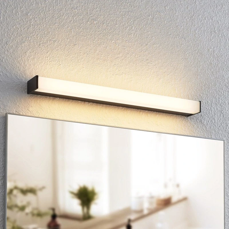 Lindby Ulisan LED Lampa Ścienna IP44 58,8 cm Czarno-Biała