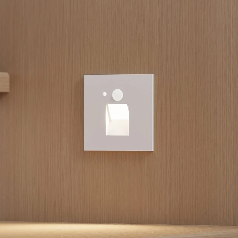 Arcchio Neru Square LED Lampa Wpuszczana z Czujnikiem Ruchu, Biała
