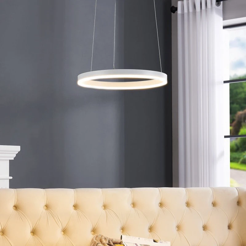 Arcchio Albiona Lampa wisząca LED Ø40 cm, biała
