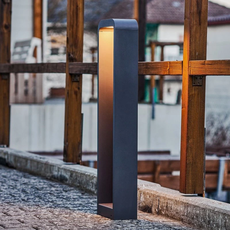Słupek oświetleniowy LED Lindby Emima, 80 cm, antracyt