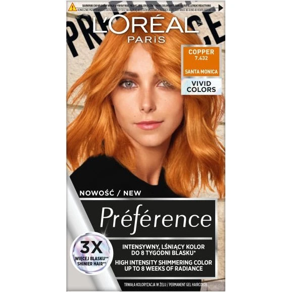 L'Oreal Paris Preference Vivid Colors 7.432 Cooper