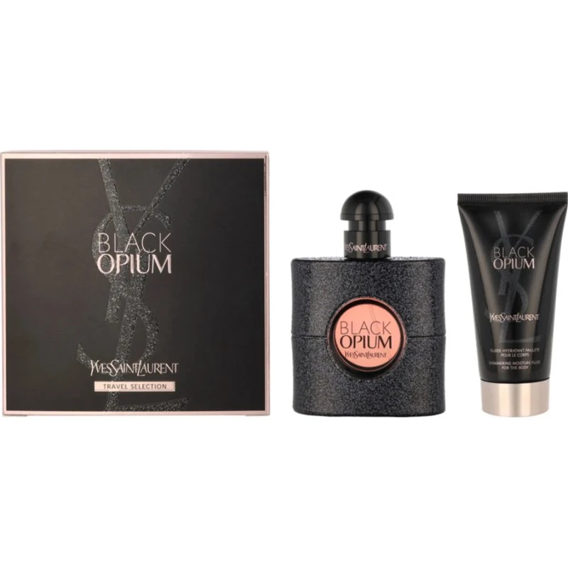 Yves Saint Laurent Black Opium zestaw: EDP 50 ml + balsam 50 ml