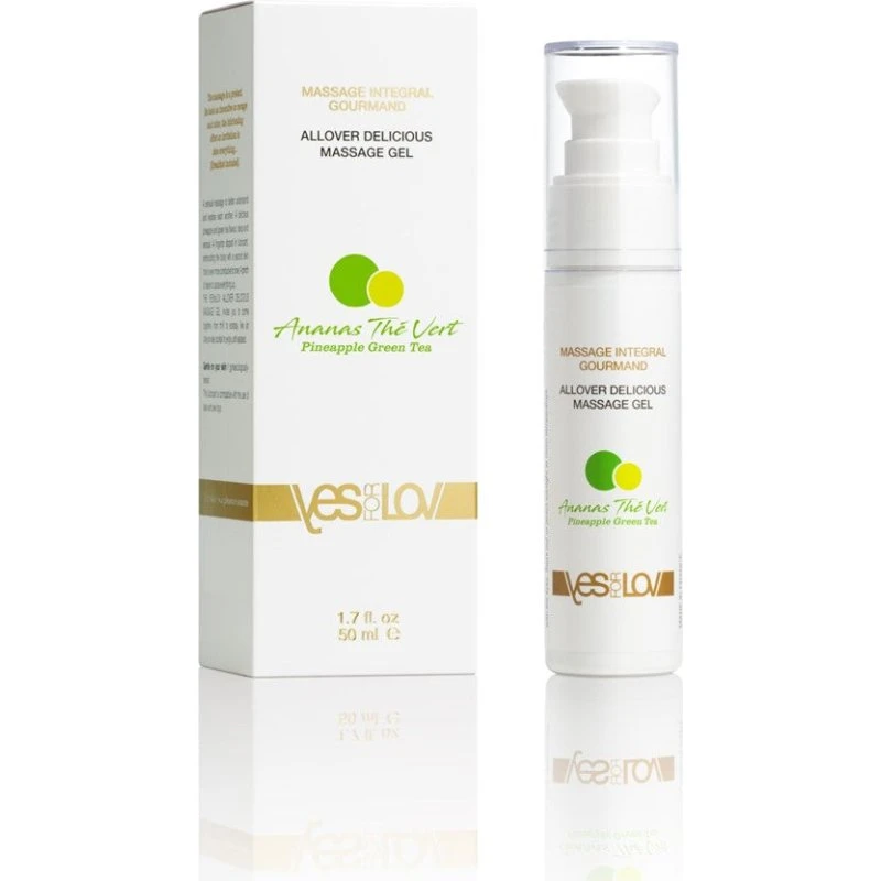 Yes For Lov Intymny żel do masażu 2w1 Ananas i Zielona Herbata 50ml
