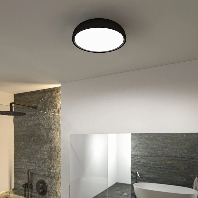 Paulmann Lampa sufitowa LED Oka IP44 CCT biała/czarna