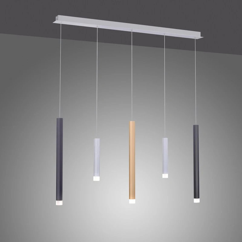 Lampa wisząca LED PURE Gemin – nowoczesna, 5-punktowa