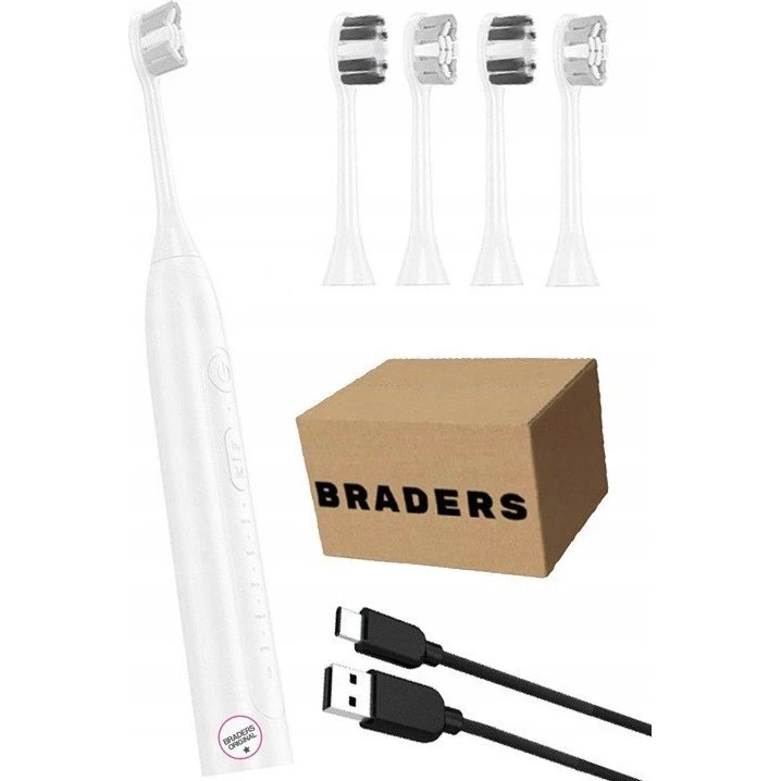 Braders White Szczoteczka Elektryczna Soniczna do Zębów