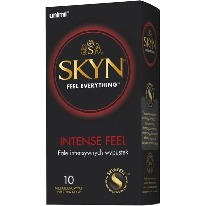 SKYN Intense Feel nielateksowe prezerwatywy z wypustkami, 10 szt.