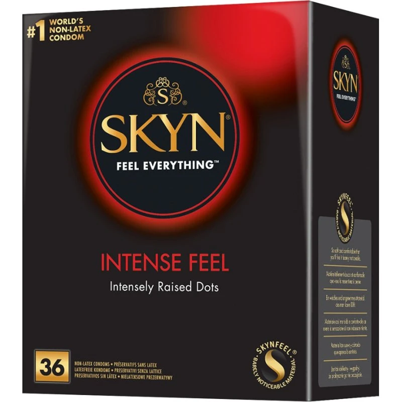 SKYN Intense Feel nielateksowe prezerwatywy z wypustkami 36 szt.