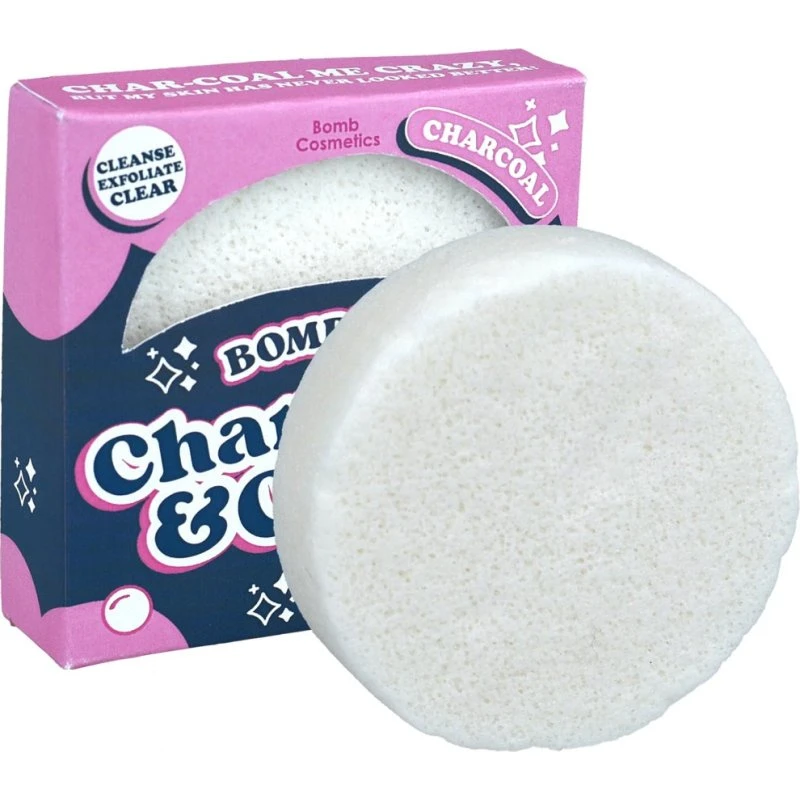 Bomb Cosmetics Char-cool & Clear Facial Sponge gąbka z węglem