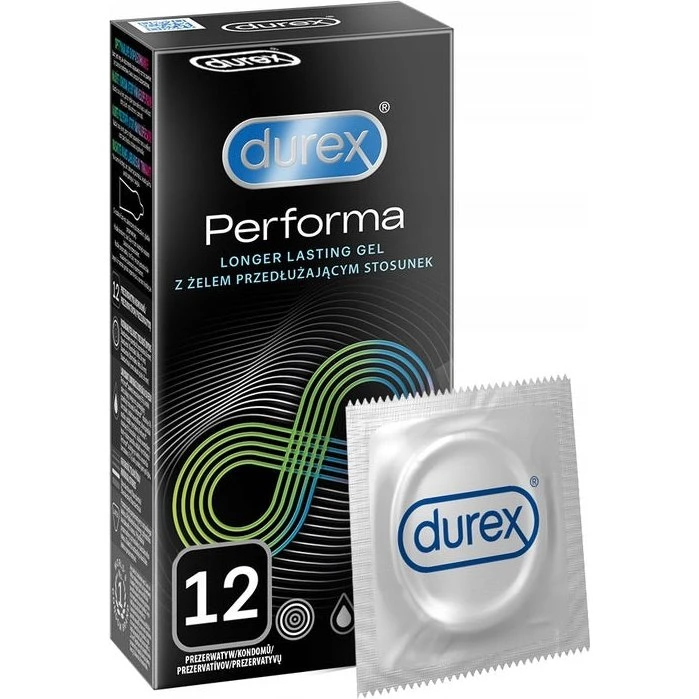 Durex Performa prezerwatywy opóźniające wytrysk, 12 szt.