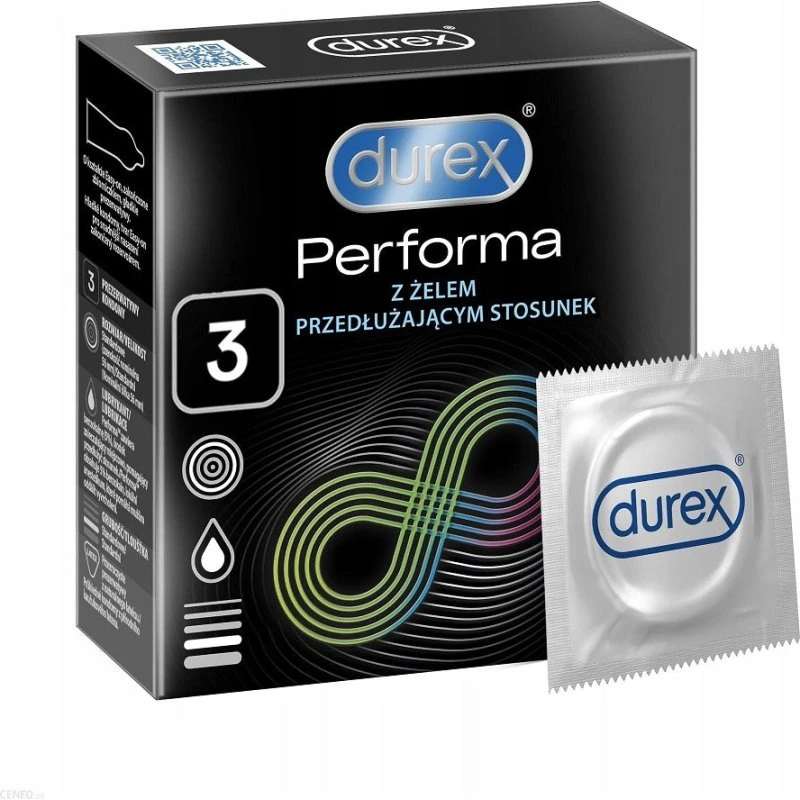 Durex Performa prezerwatywy opóźniające wytrysk, 3 szt.