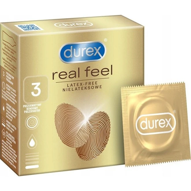 Durex Real Feel prezerwatywy bezlateksowe 3 szt.