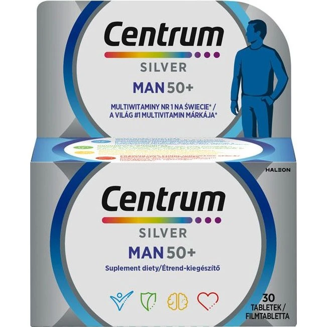 Centrum Silver Man 50+ multiwitaminy dla mężczyzn, 30 tabletek