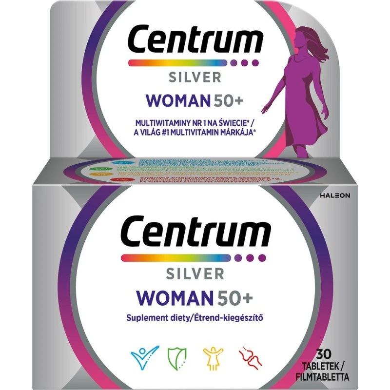 Centrum Silver Woman 50+ multiwitaminy dla kobiet, 30 tabletek